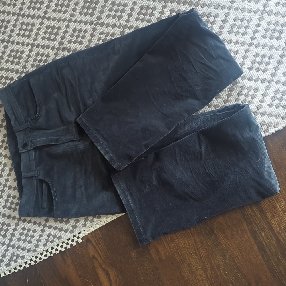 Massimo Dutti Navy Corduroy Trousers